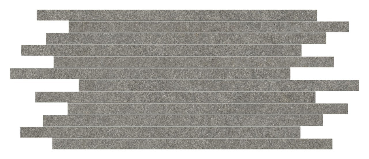 Parement carrelage effet Pierre Quartzite Gris Fumé 60x30x0,9 cm Venturo