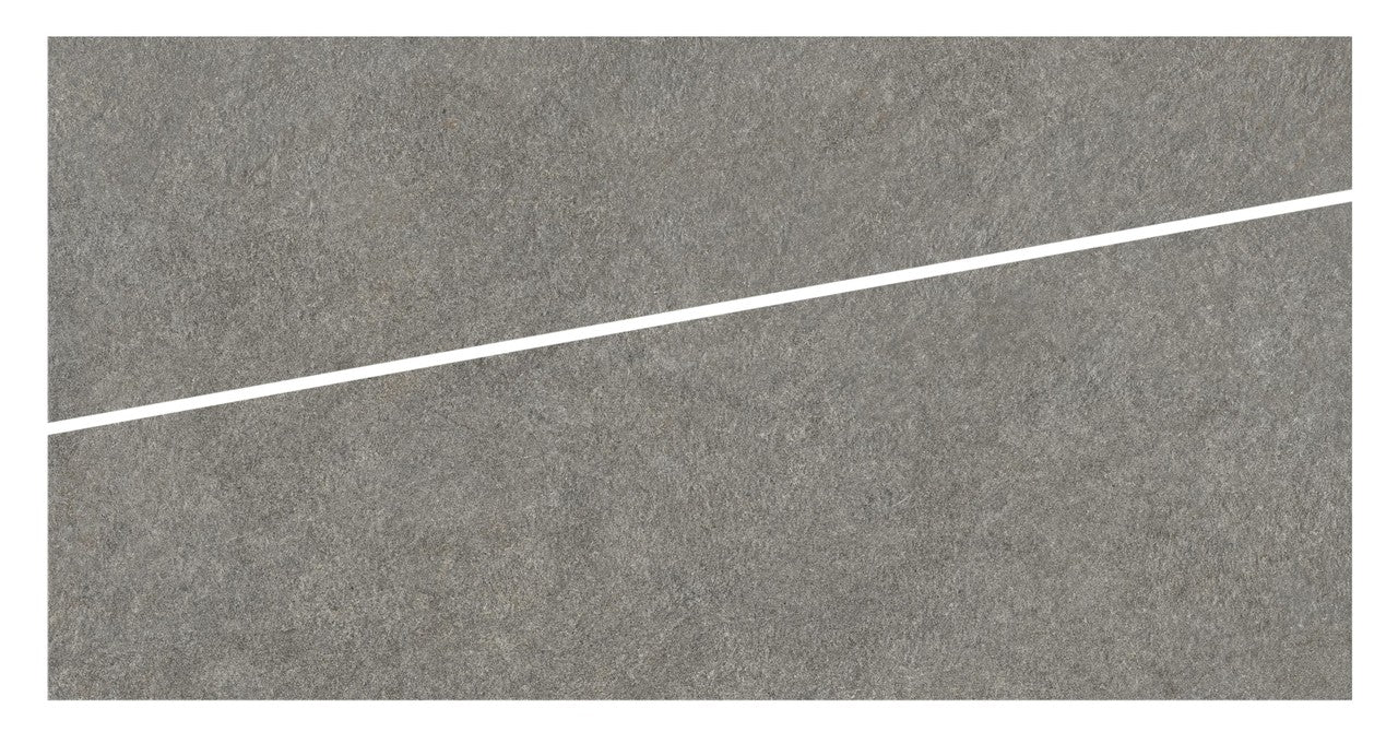 Carrelage effet Pierre Quartzite Gris Fumé Cut Dalle A 120x60x2 cm Venturo - Sol extérieur