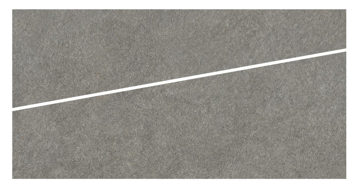 Carrelage effet Pierre Quartzite Gris Fumé Cut Dalle A 120x60x2 cm Venturo - Sol extérieur