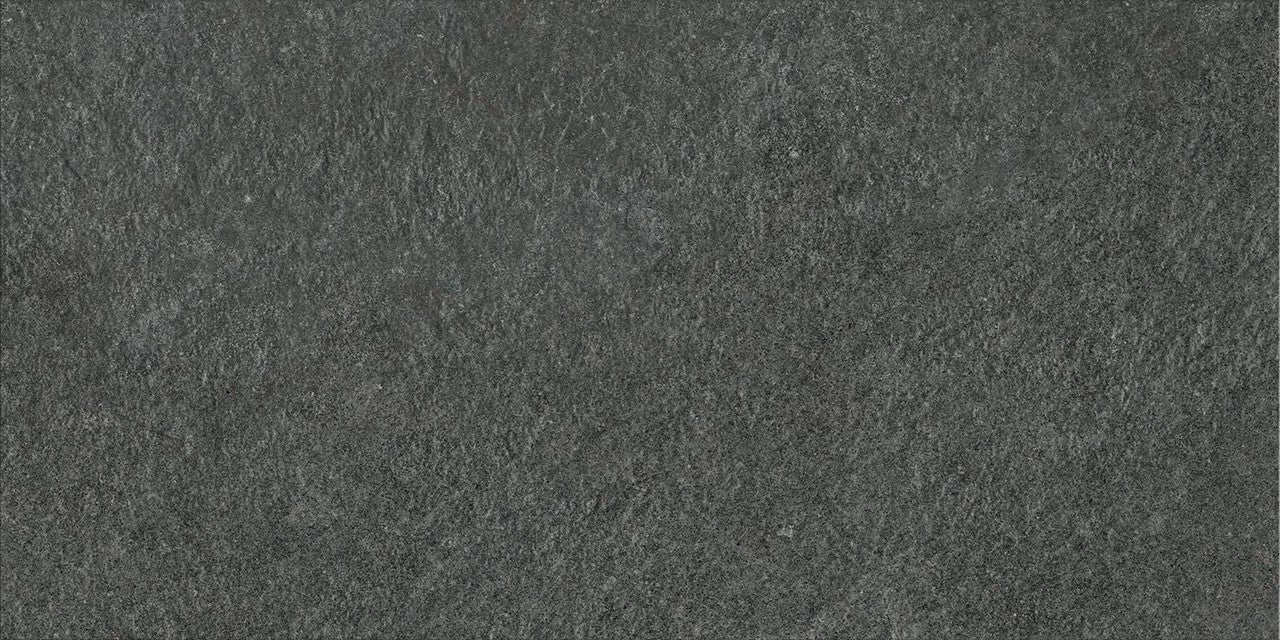 Carrelage effet Pierre Quartzite Gris Carbone 60x30x0,9 cm Mat Venturo - Sol et mur intérieur