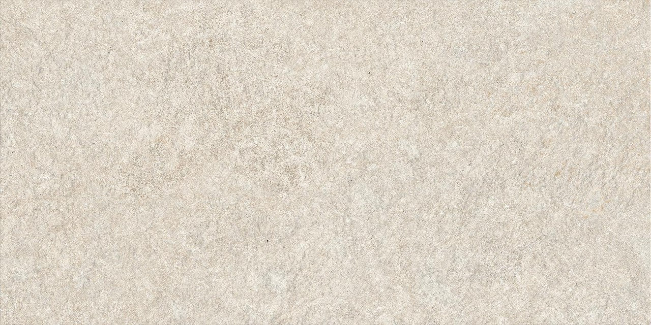 Carrelage effet Pierre Quartzite Blanc 60x30x0,9 cm Mat Venturo - Sol et mur intérieur