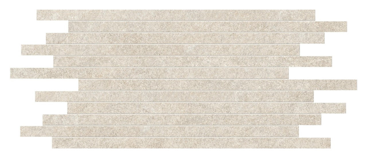 Parement carrelage effet Pierre Quartzite Blanc 60x30x0,9 cm Venturo