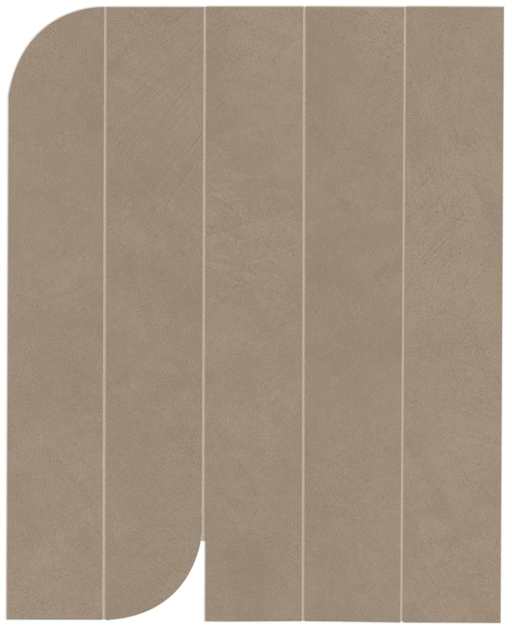 Carrelage effet Béton Brun Sable 50x40,5x0,85 cm Mat Benzaro - Mur intérieur