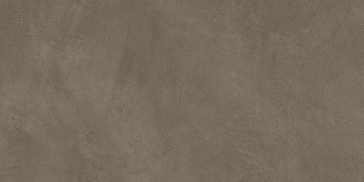 Carrelage effet Béton Brun Terre 60x30x0,9 cm Mat Benzaro - Sol et mur intérieur
