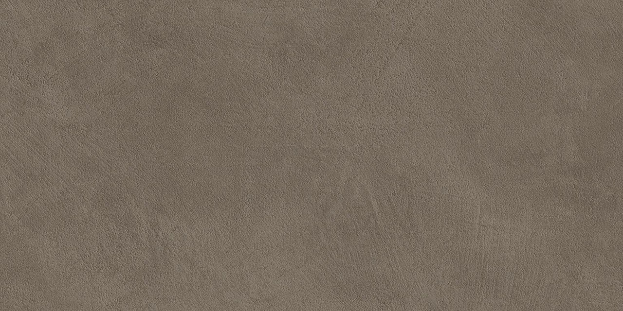 Carrelage effet Béton Brun Terre 60x30x0,9 cm Mat Benzaro - Sol et mur intérieur