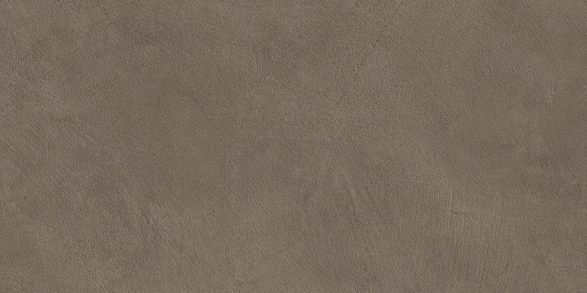 Carrelage effet Béton Brun Terre 60x30x0,9 cm Mat Benzaro - Sol et mur intérieur
