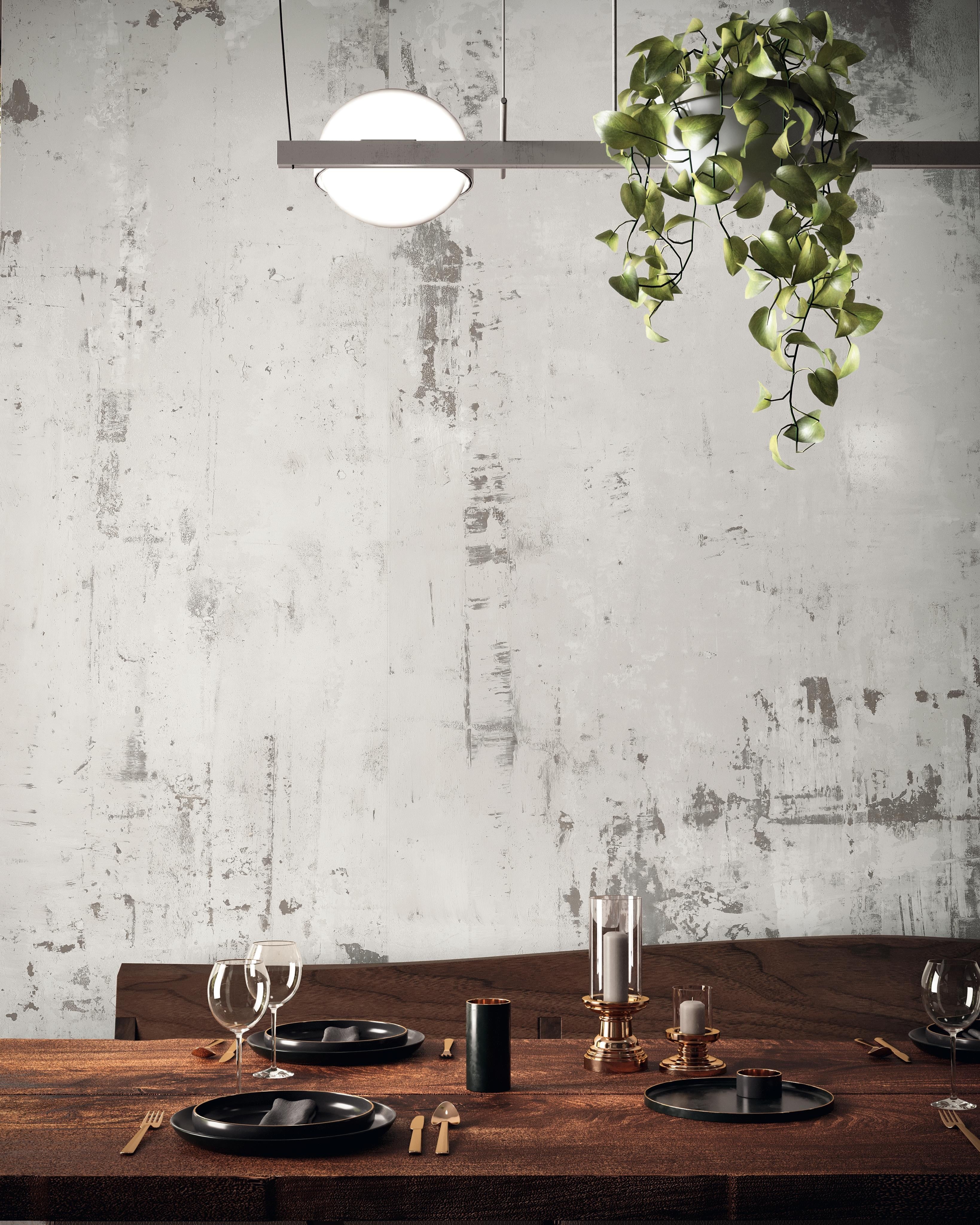 Carrelage effet Béton Vert Jungle Modèle A 278x120x0,6 cm Mat Vetrano - Mur intérieur