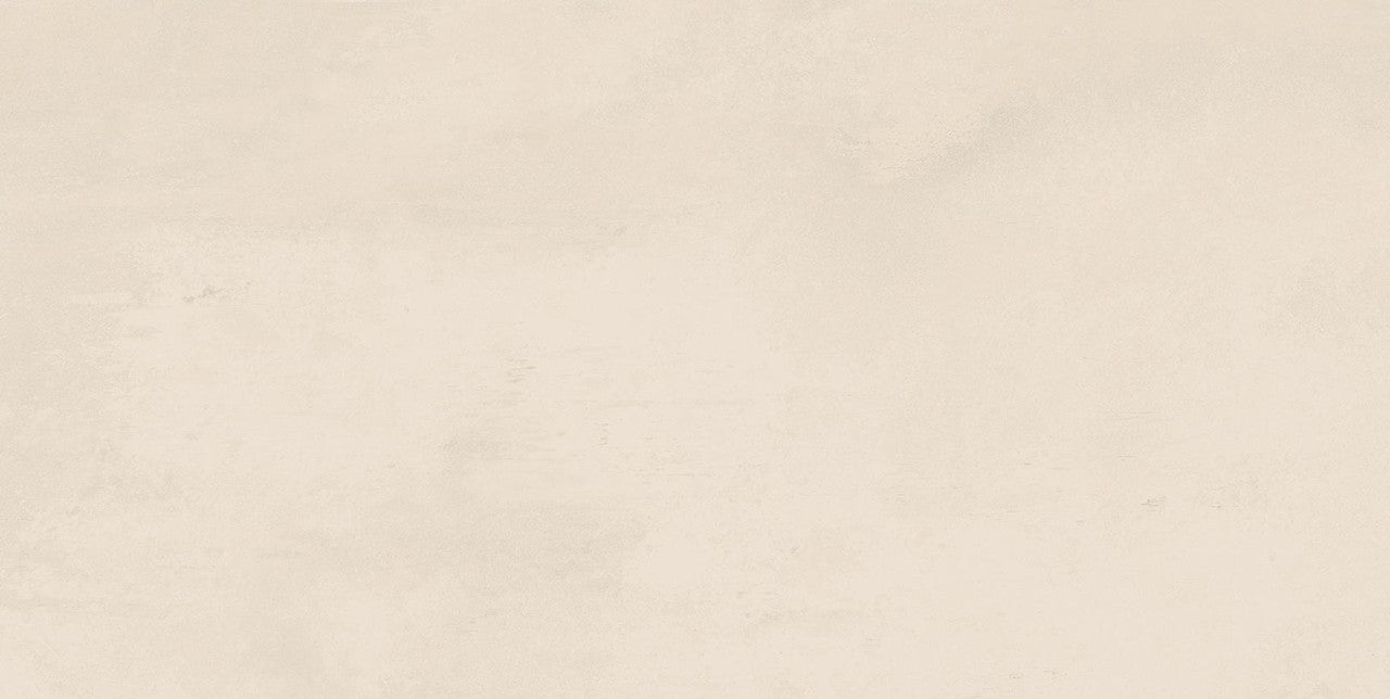 Carrelage effet Béton Beige Ivoire 60x30x0,9 cm Mat Vetrano - Sol et mur intérieur