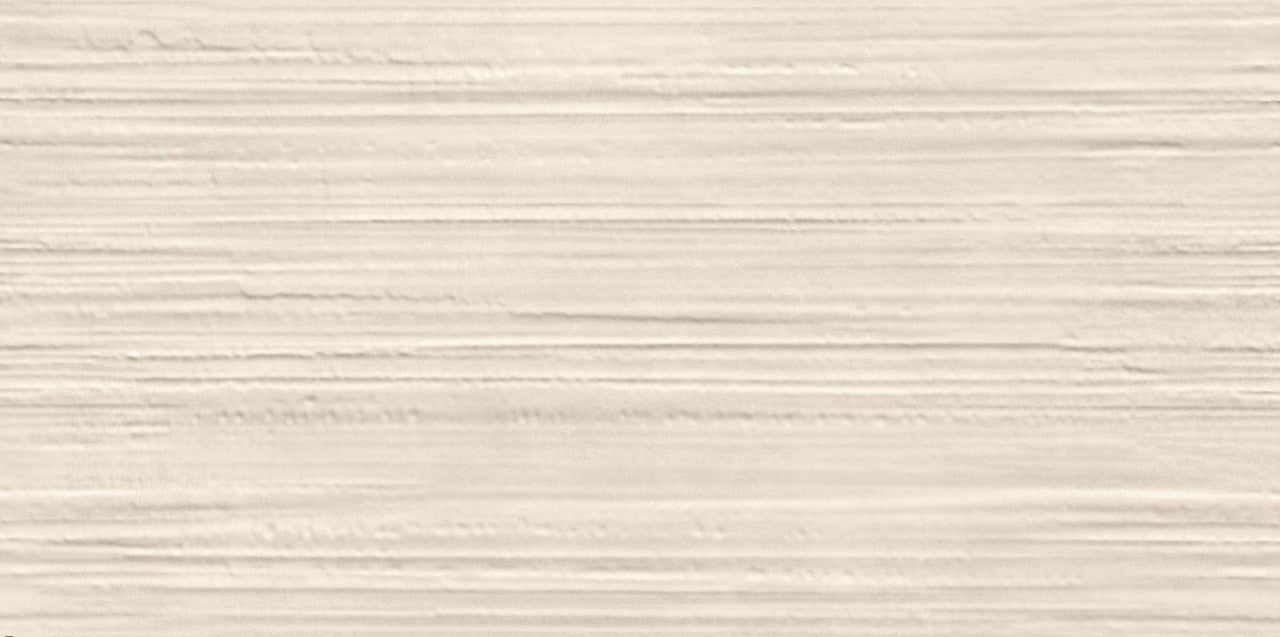 Carrelage effet Béton 3D Beige Ivoire Line 80x40x1 cm Mat Vetrano - Mur intérieur