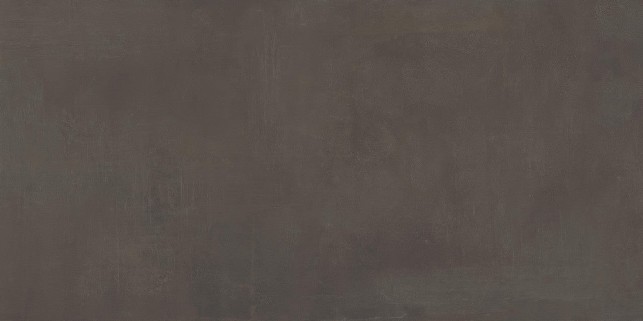 Carrelage effet Béton Brun Cuir 240x120x0,9 cm Mat Vetrano - Mur intérieur