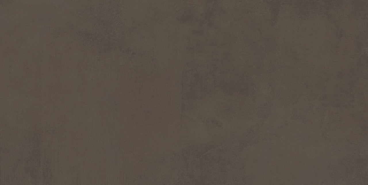 Carrelage effet Béton Brun Cuir 60x30x0,9 cm Mat Vetrano - Sol et mur intérieur