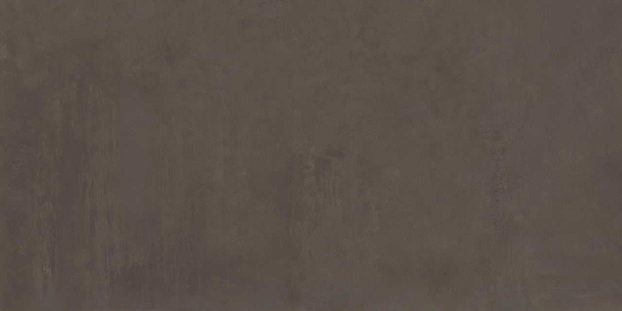 Carrelage effet Béton Brun Cuir 120x60x0,9 cm Mat Vetrano - Sol et mur intérieur