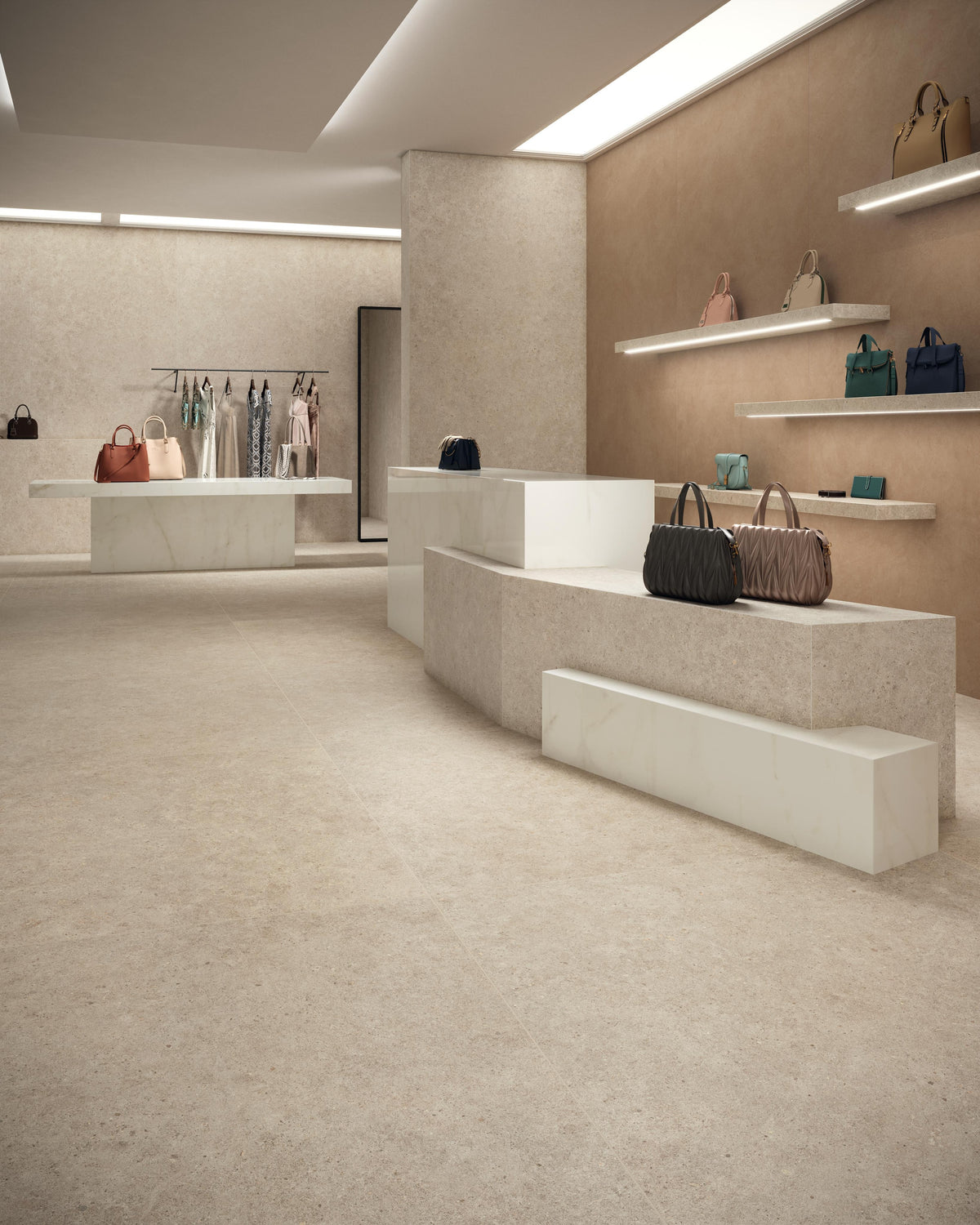 Carrelage effet Marbre Blanc Calacatta Celeste 278x120x0,6 cm Brillant Faventa - Mur intérieur