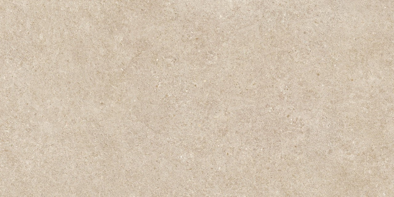 Carrelage effet Pierre Calcaire Beige Sable 120x60x0,9 cm Mat Domella - Sol et mur intérieur