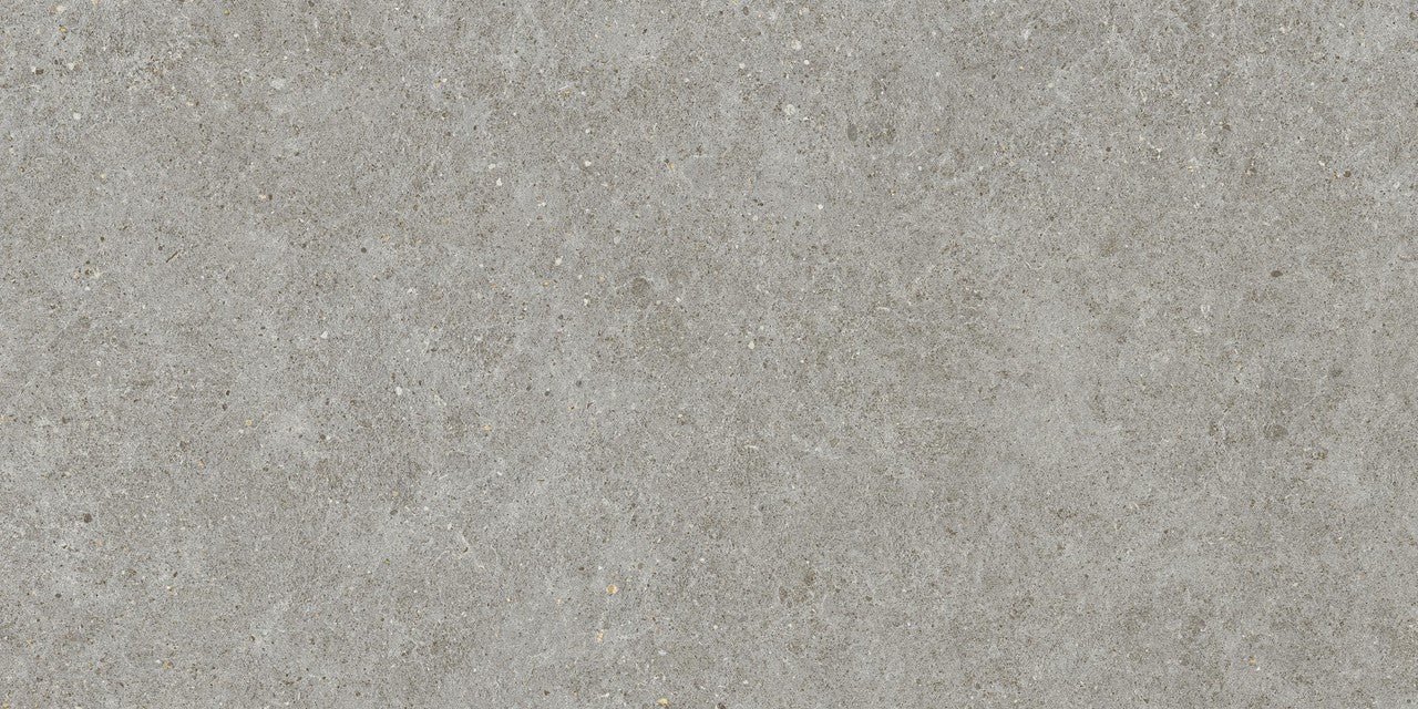 Carrelage effet Pierre Calcaire Gris Cendré 120x60x2 cm Domella - Sol extérieur