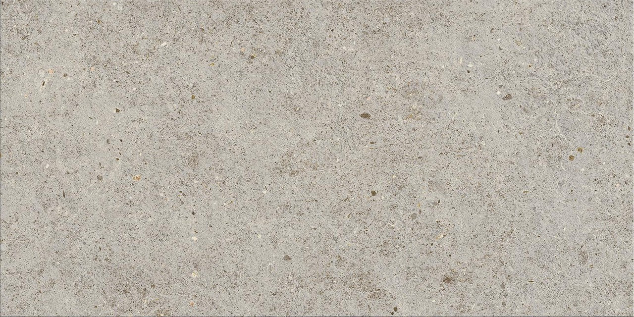 Carrelage effet Pierre Calcaire Gris Galet 60x30x0,9 cm Mat Domella - Sol et mur intérieur