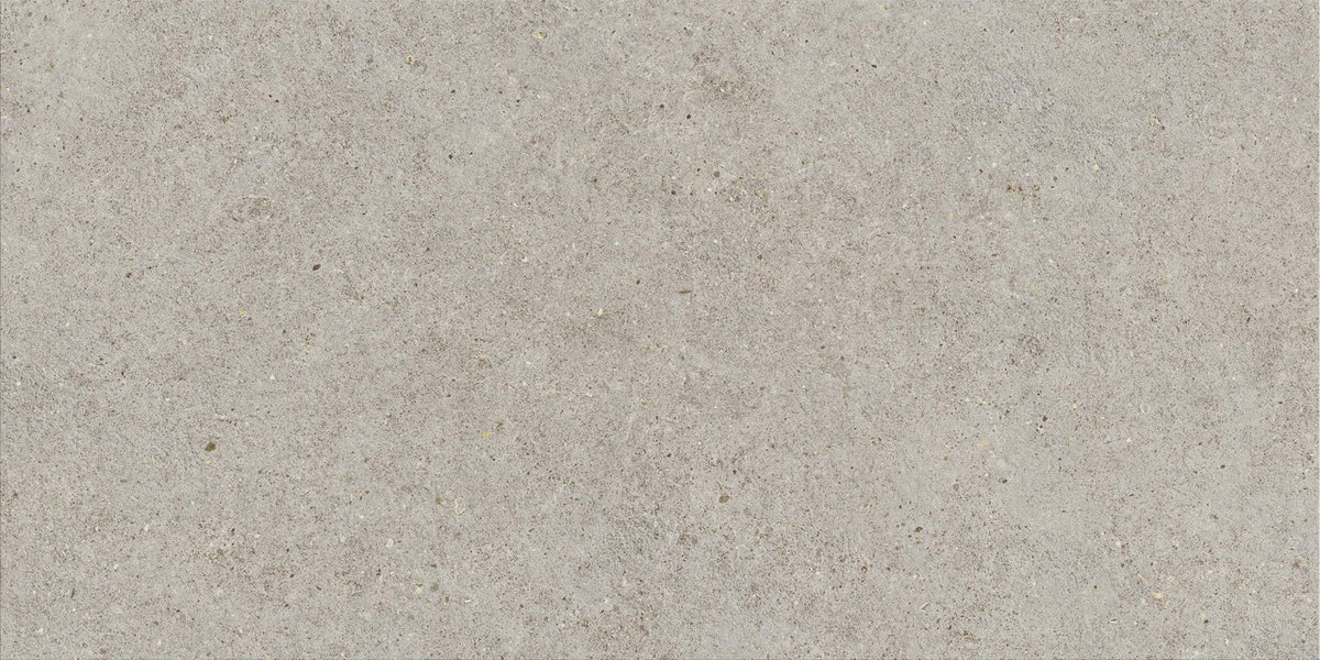 Carrelage effet Pierre Calcaire Gris Galet 120x60x0,9 cm Mat Domella - Sol et mur intérieur