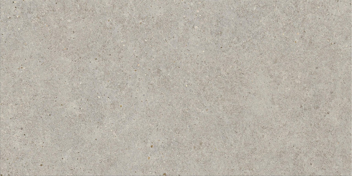 Carrelage effet Pierre Calcaire Gris Galet 120x60x0,9 cm Mat Domella - Sol et mur intérieur