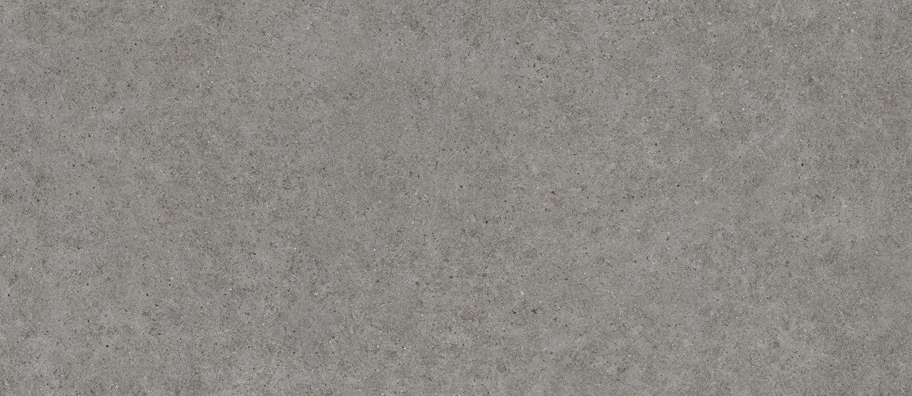 Carrelage effet Pierre Calcaire Gris Fumé 278x120x0,6 cm Mat Domella - Mur intérieur