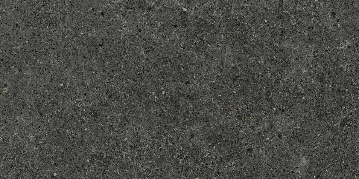 Carrelage effet Pierre Calcaire Gris Carbone 60x30x0,9 cm Domella - Sol extérieur