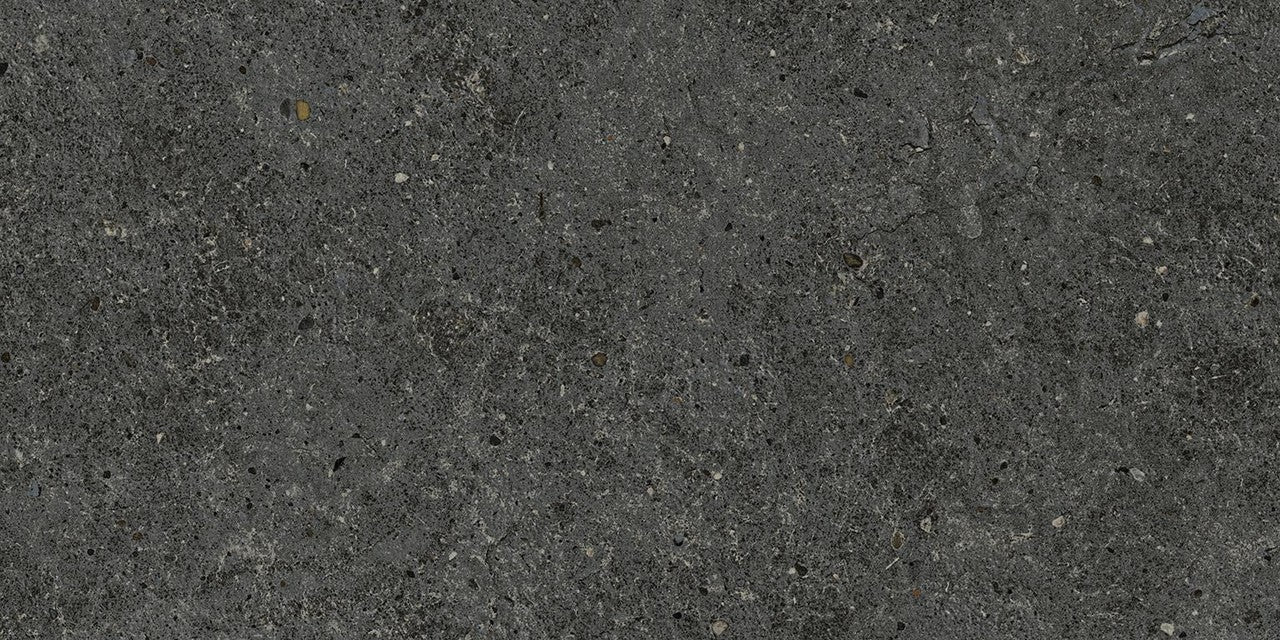 Carrelage effet Pierre Calcaire Gris Carbone 60x30x0,9 cm Mat Domella - Sol et mur intérieur