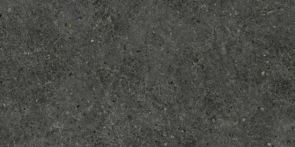 Carrelage effet Pierre Calcaire Gris Carbone 60x30x0,9 cm Mat Domella - Sol et mur intérieur