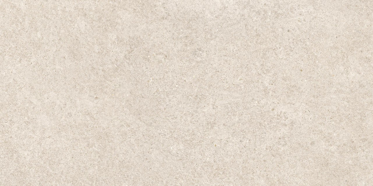 Carrelage effet Pierre Calcaire Blanc Craie 120x60x2 cm Domella - Sol extérieur