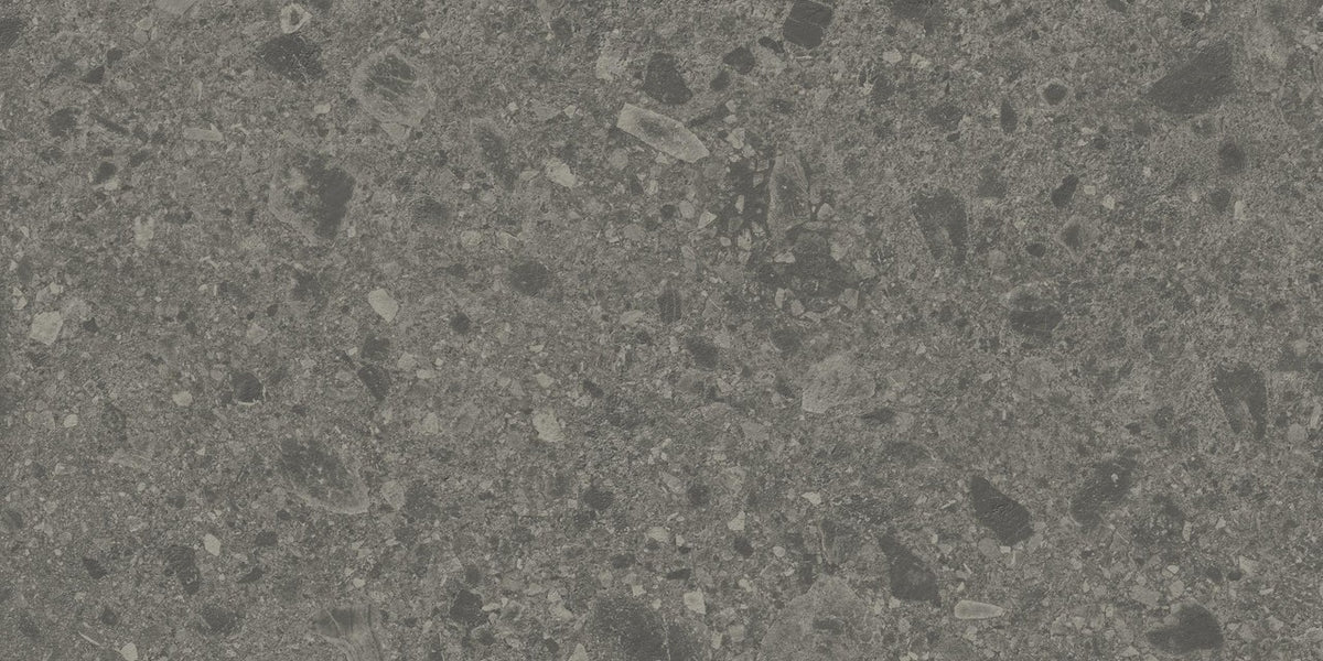 Carrelage effet Pierre Ceppo di Gré Gris Foncé 120x60x2 cm Massira - Sol extérieur