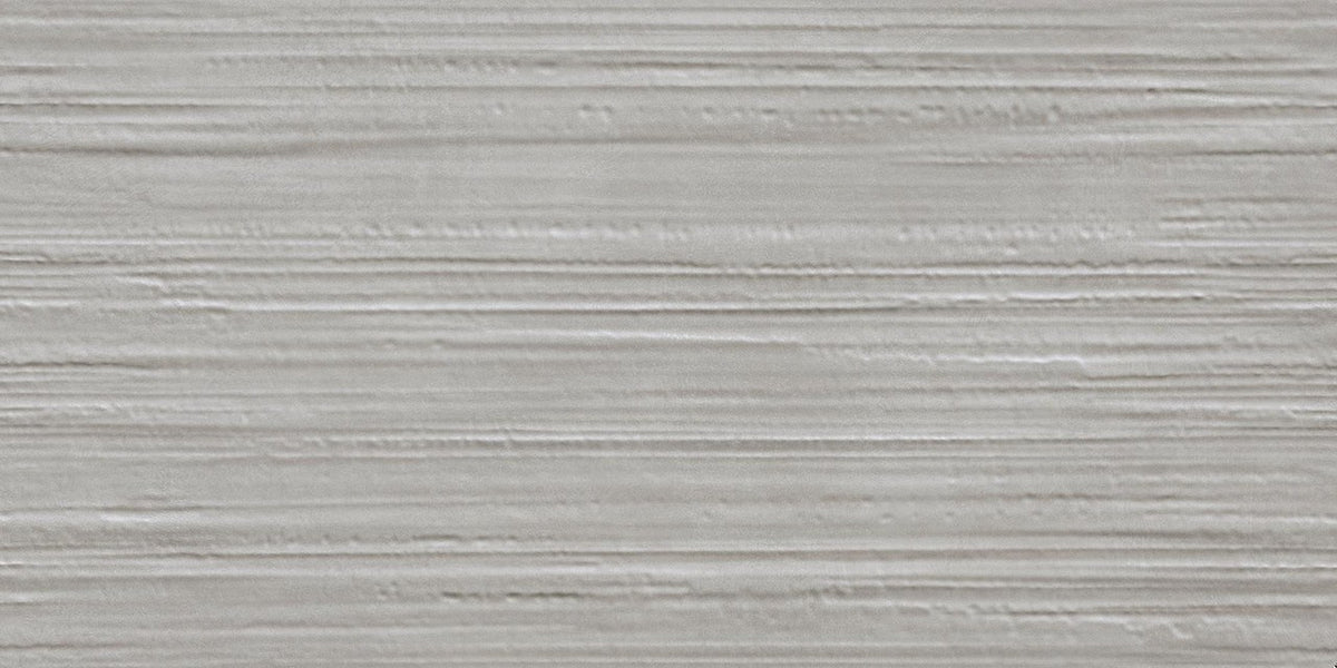 Carrelage effet Béton 3D Gris Brume Line 80x40x1 cm Mat Gravino - Mur intérieur