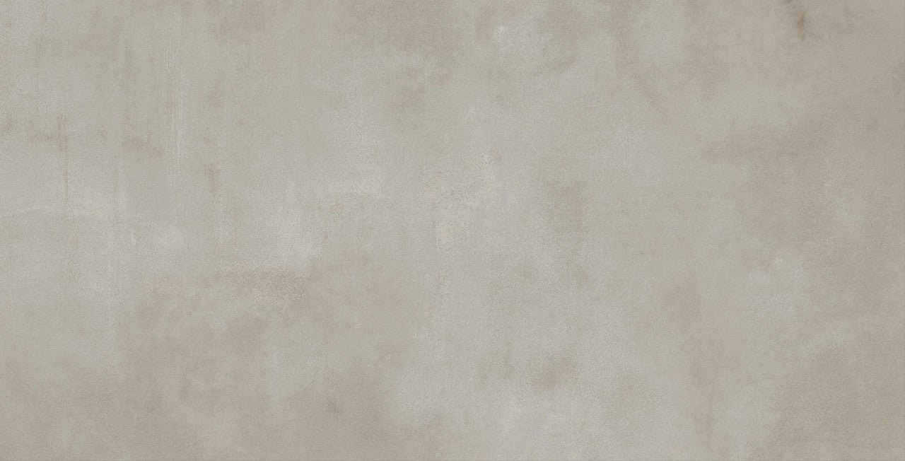 Carrelage effet Béton Gris Brume 150x75x0,9 cm Mat Gravino - Sol et mur intérieur