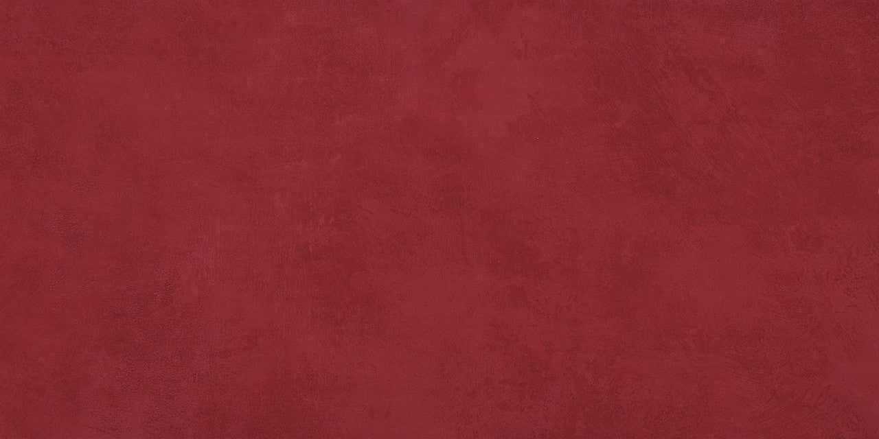 Carrelage effet Béton Rouge 80x40x0,85 cm Mat Gravino - Mur intérieur