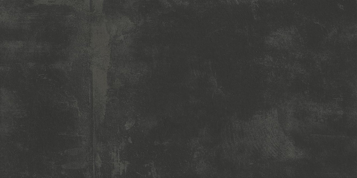 Carrelage effet Béton Gris Nuit 60x30x0,9 cm Mat Gravino - Sol et mur intérieur