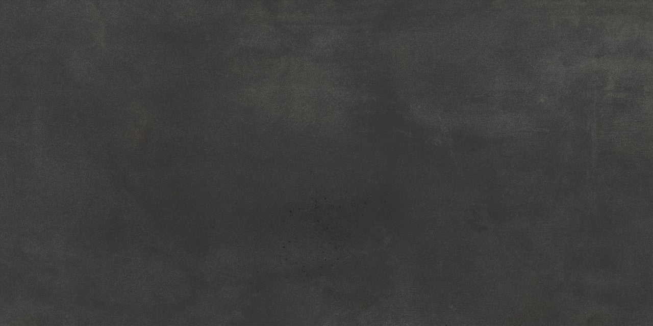 Carrelage effet Béton Gris Nuit 120x60x0,9 cm Mat Gravino - Sol et mur intérieur