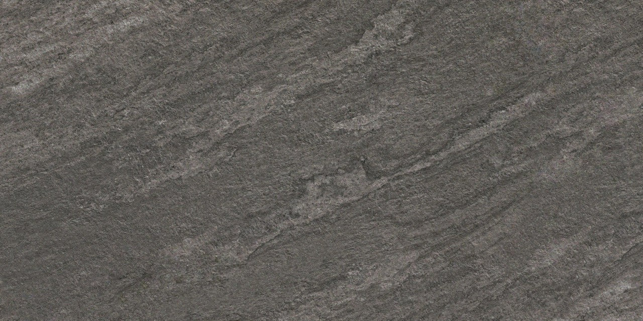Carrelage effet Pierre Quartzite Gris Argile 120x60x2 cm Teravio - Sol extérieur