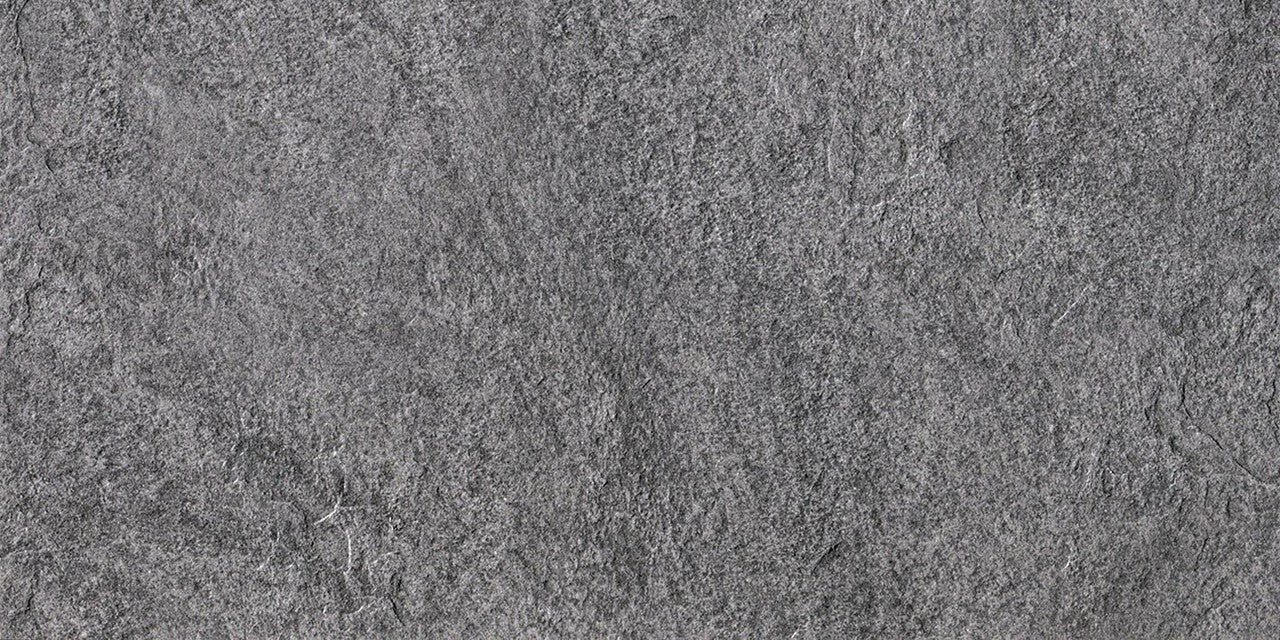 Carrelage effet Pierre Quartzite Gris Ombre 60x30x0,9 cm Teravio - Sol extérieur