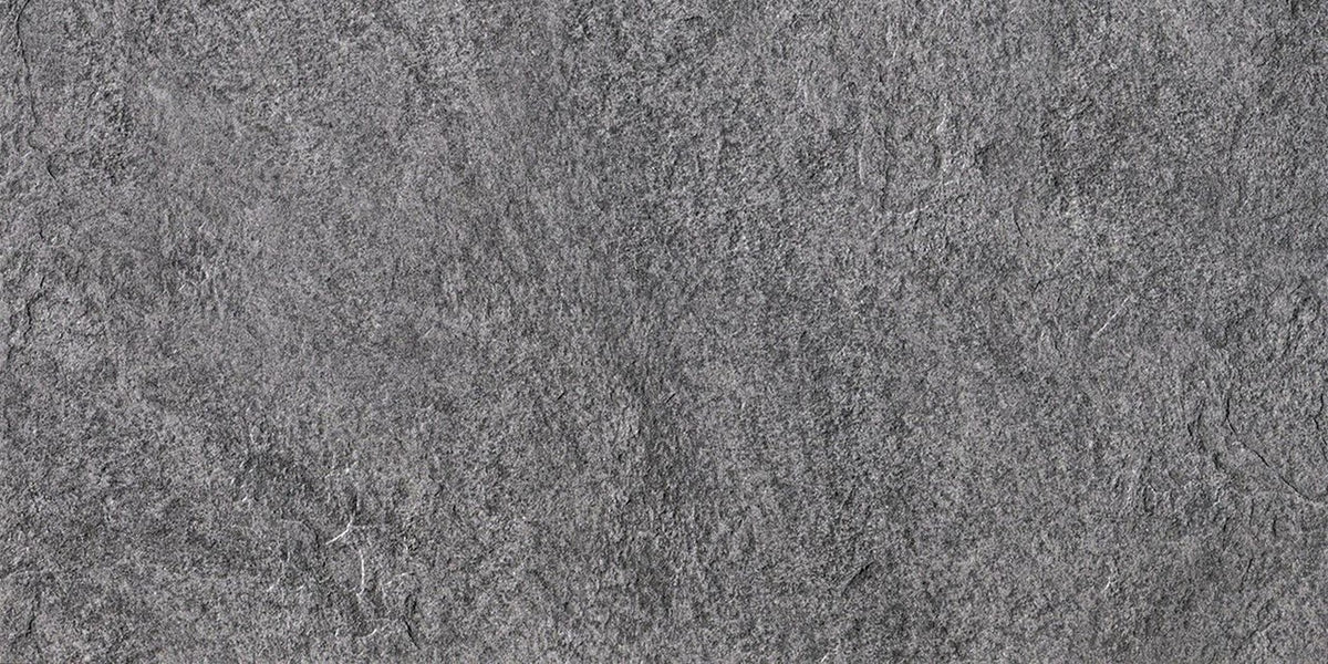 Carrelage effet Pierre Quartzite Gris Ombre 60x30x0,9 cm Teravio - Sol extérieur