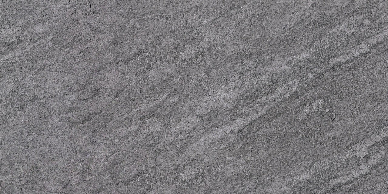 Carrelage effet Pierre Quartzite Gris Ombre 120x60x2 cm Teravio - Sol extérieur