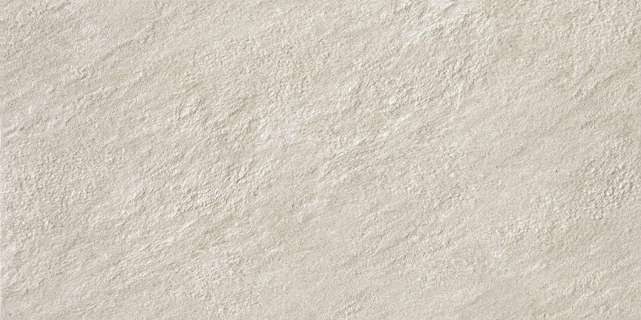 Carrelage effet Pierre Quartzite Gris Crème 60x30x0,9 cm Teravio - Sol extérieur