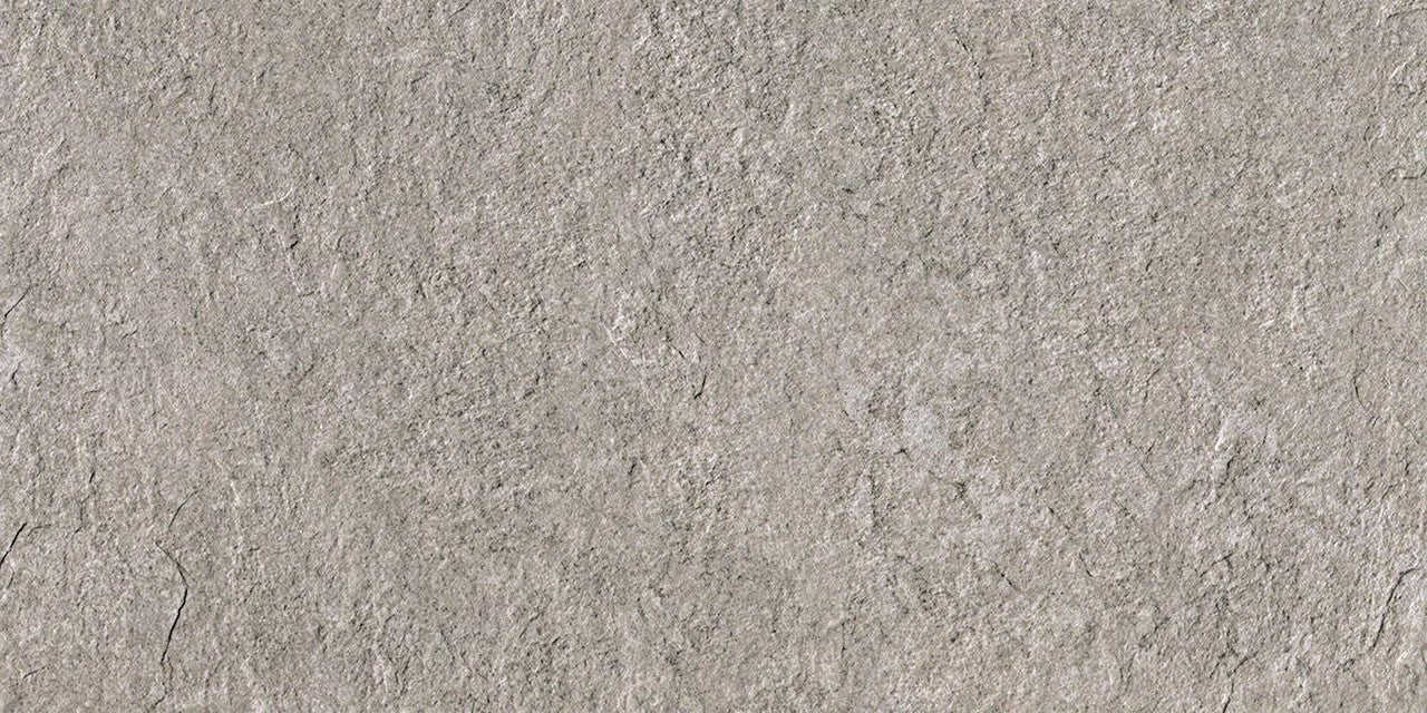 Carrelage effet Pierre Quartzite Gris Silver 60x30x0,9 cm Teravio - Sol extérieur