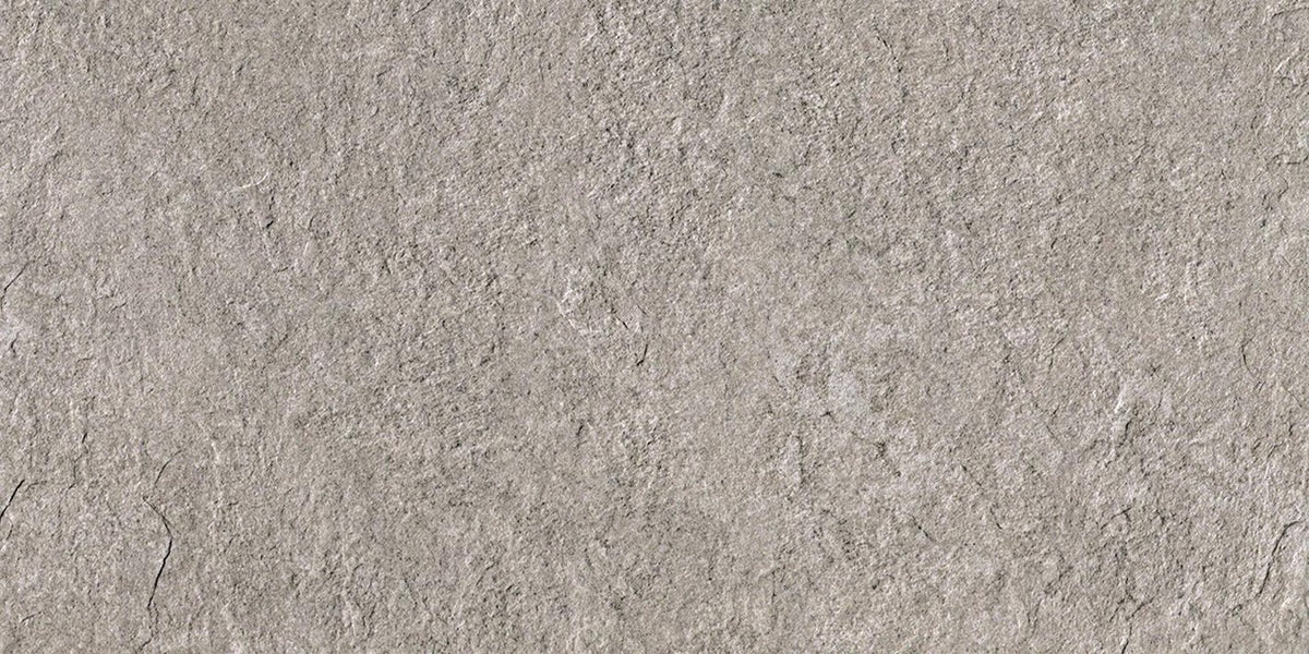 Carrelage effet Pierre Quartzite Gris Silver 60x30x0,9 cm Teravio - Sol extérieur