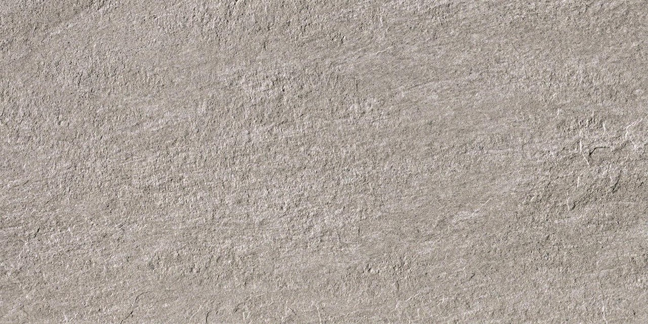 Carrelage effet Pierre Quartzite Gris Silver 60x30x0,9 cm Mat Teravio - Sol et mur intérieur