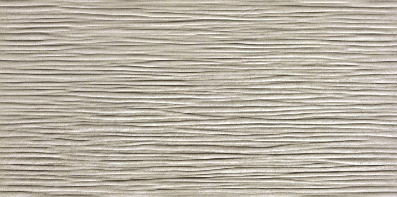 Carrelage effet Pierre 3D Quartzite Gris Silver Ocean 80x40x1 cm Mat Teravio - Mur intérieur