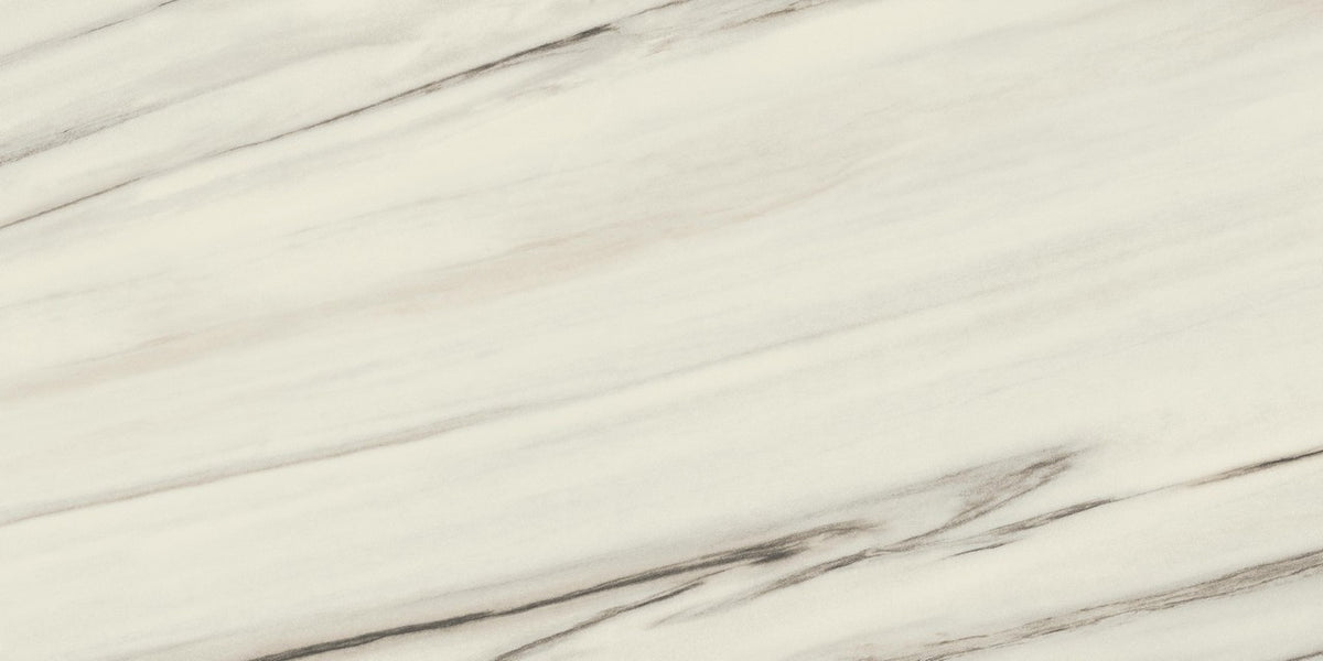 Carrelage effet Marbre Blanc Aurora 150x75x0,9 cm Mat Magnaro - Sol et mur intérieur