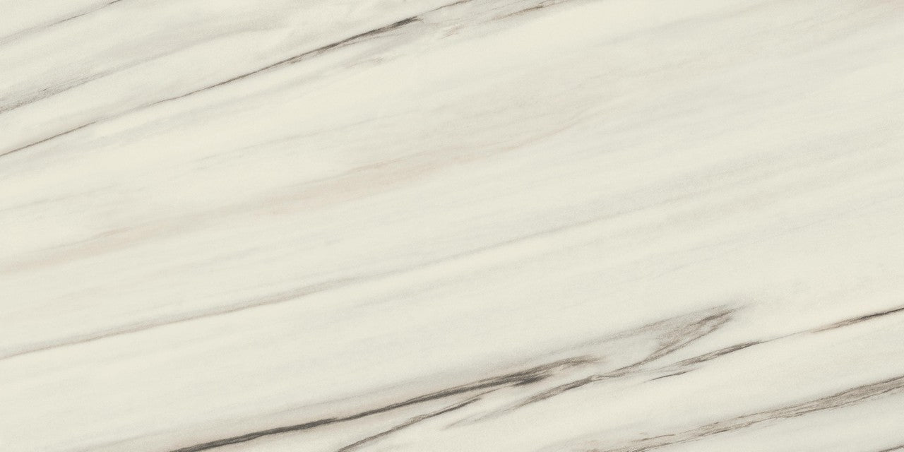 Carrelage effet Marbre Blanc Aurora 150x75x0,9 cm Mat Magnaro - Sol et mur intérieur