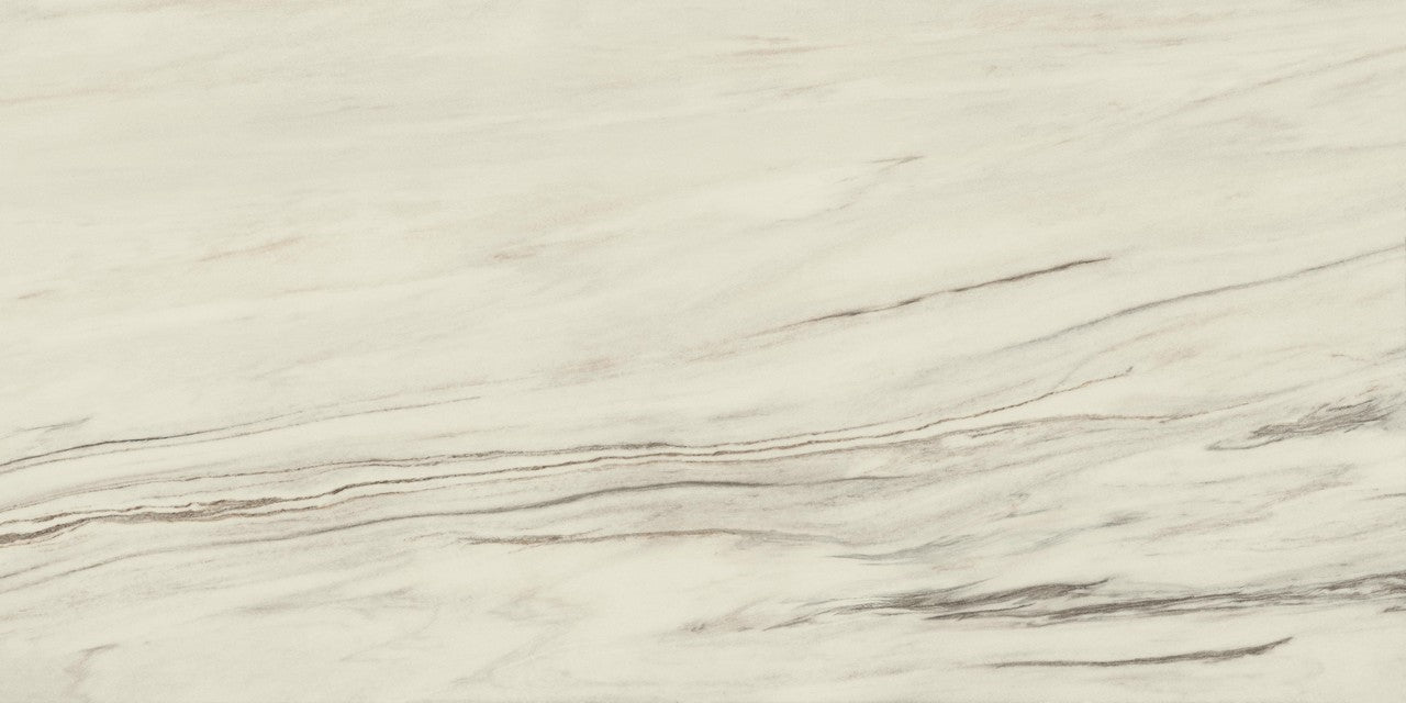 Carrelage effet Marbre Blanc Aurora 150x75x0,9 cm Brillant Magnaro - Sol et mur intérieur