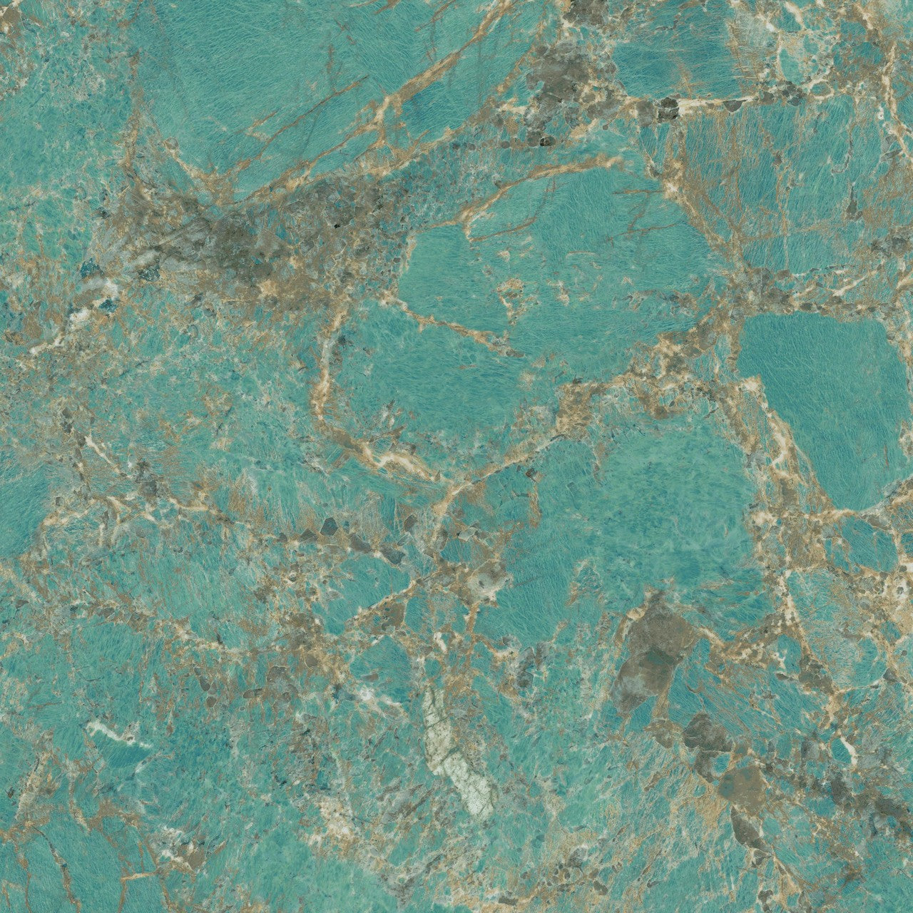 Carrelage effet Pierre Vert Amazzonite 120x120x0,9 cm Brillant Florenza - Sol et mur intérieur