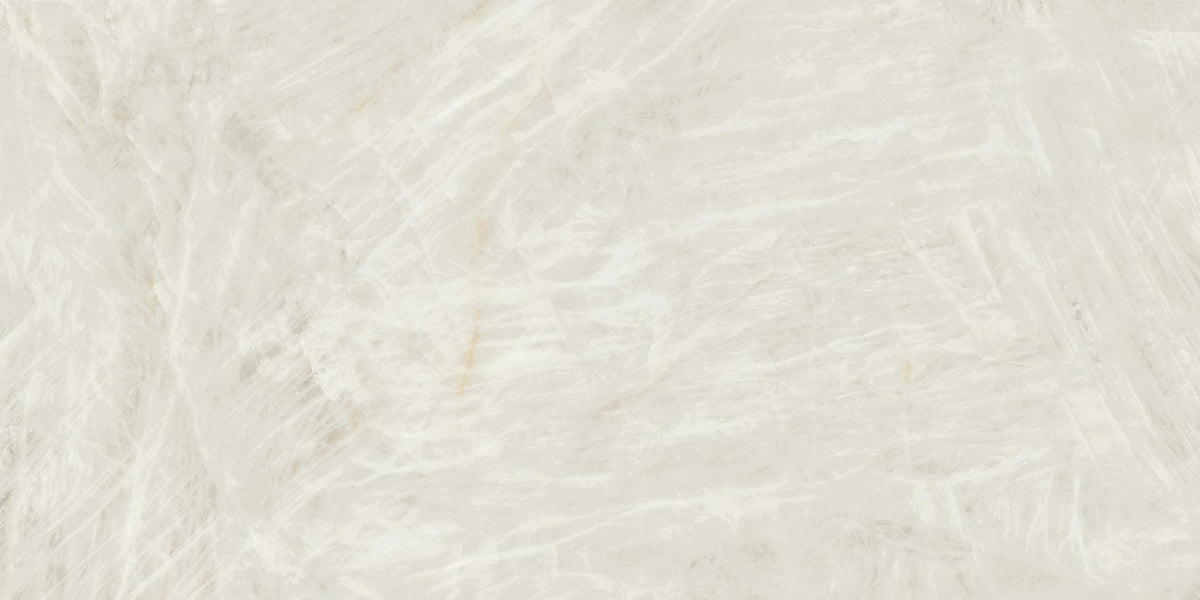 Carrelage effet Marbre Blanc Opale 120x60x0,9 cm Brillant Florenza - Sol et mur intérieur