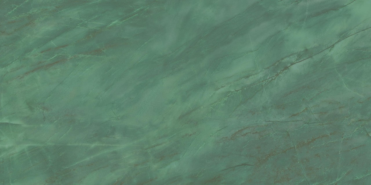 Carrelage effet Marbre Vert Smeraldo 120x60x0,9 cm Brillant Florenza - Sol et mur intérieur