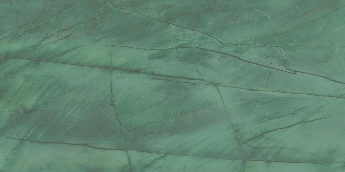 Carrelage effet Marbre Vert Smeraldo 120x60x0,9 cm Brillant Florenza - Sol et mur intérieur