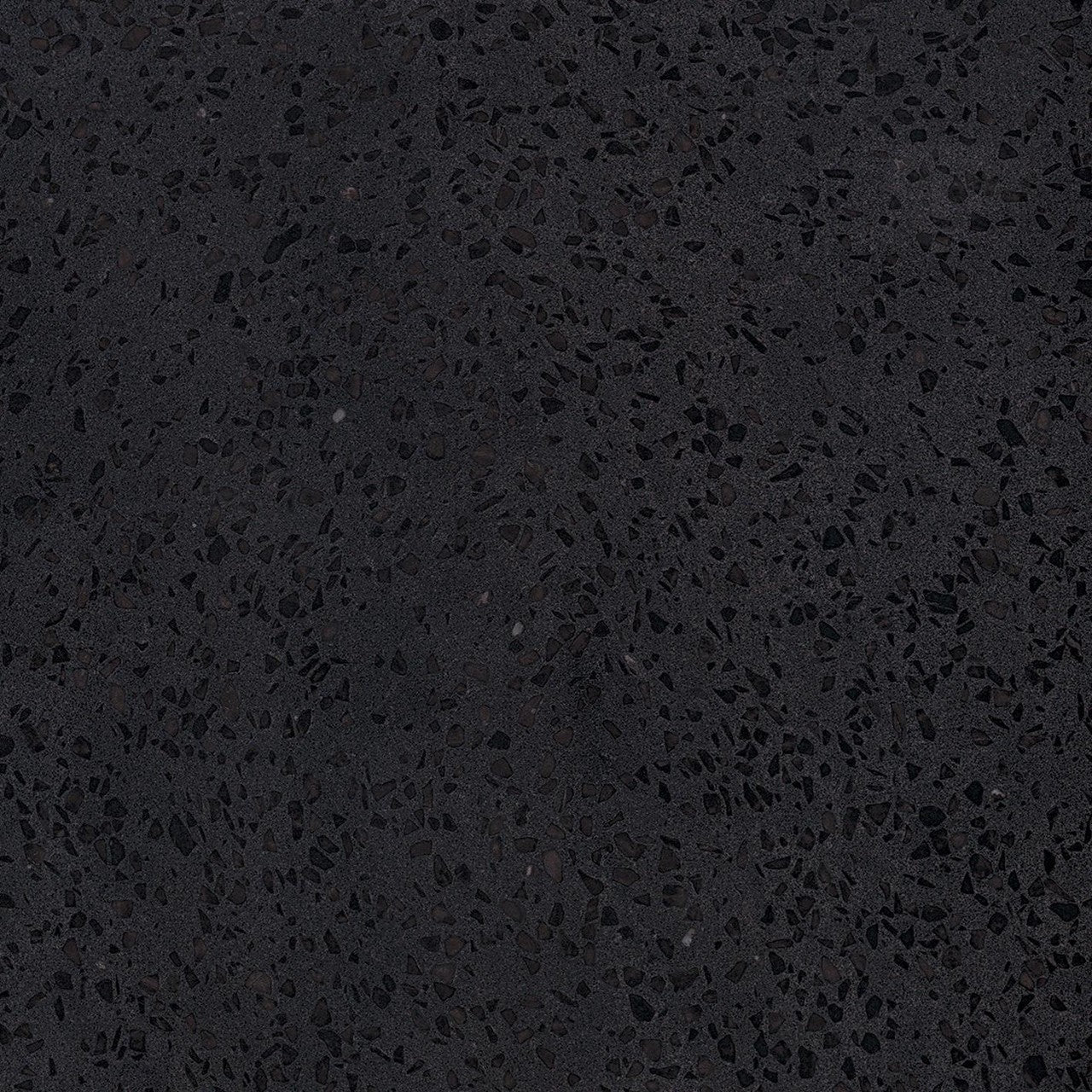 Carrelage effet Terrazzo Noir Intense 60x60x0,9 cm Mat Calviera - Sol et mur intérieur